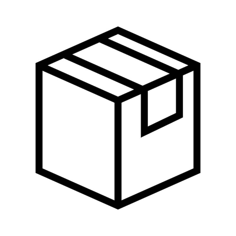 shopping e commerce package shipping box vector icon